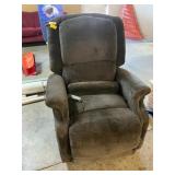 Brown upholstered lift chair