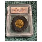 Gold Plated Buffalo Nickel