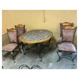 Round table and chairs