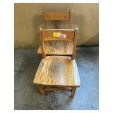 2 ct. wooden kids chairs
