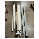 PVP pipe, shelf brackets