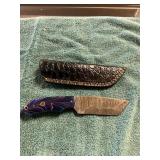 Damascus Knife With Sheath