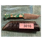 Damascus Knife With Sheath