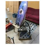 Chair, tool rack, water board