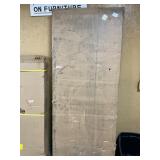 King upholstered bed frame gray