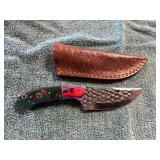 Damascus Knife With Sheath