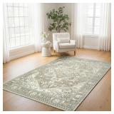 Sasha Area Rug, Adryan Beige Green, 6