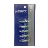 48ct Celebrations Blue LED Mini Warm White Bulbs