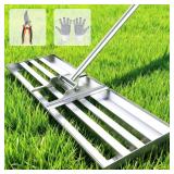 Lawn Leveling Rake 30"x10" Stainless Steel