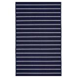 Garland Rug Avery Navy/White 4x6 Non-Slip Rug