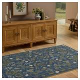 Rifle Paper Co. x Loloi Figaro Rug, Blue 5x7