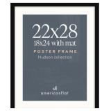 Americanflat 22x28 Poster Frame - Black