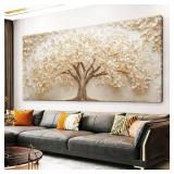 Damaged frame QSQ White Tree of Life Wall Art 20x4