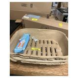 Disposable kitty litter liners and nail clippers