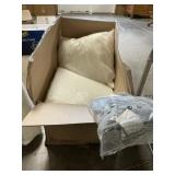 3 Different size pillow/cushion and covers.