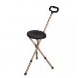 Folding Cane Seat, Adjustable Bronze