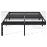 JETO Metal Bed Frame, Full with Storage