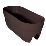 2ct Bloomers 24 in. Resin Deck Planter