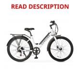 Concord 27.5" Step-Thru E-Bike, 36V, White