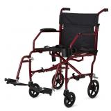 Medline Ultralight Transport Chair, 19" Seat