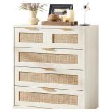 LEYAOYAO Rattan Dresser, 33.5" Small Chest