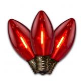 2ct Holiday Bright Lights LED C9 Red 25 ct Bulbs