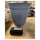 Eclipse Planter with Saucer, Megaphone Battery