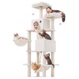 Feandrea Cat Tree 81.1-in, Cream White