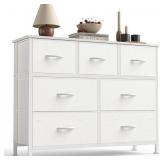 Sweetcrispy 7-Drawer Dresser, White
