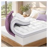 Dual Layer 4" Full-Size Memory Foam Topper