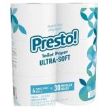 4ct Amazon Brand - Presto! 2-Ply Toilet Paper