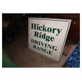 A-Frame Wood Driving Range Sign