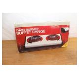 Twin Electric Burner Buffet Range - As New In Box