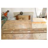 2 Brass Bound Wooden Levels 48'