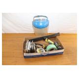 Palm Sander, Shield And Tape Measure