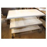 3 Tier Steel Frame Shelf On Casters