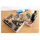 2 Tray Lots Of Assorted Tools And Plumbing