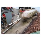 11' Aluminum Boat with Trailer and Oars,Spare Tire