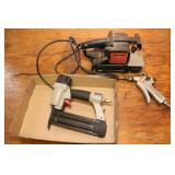 Belt Sander, Trim Nail Gun
