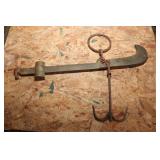 Antique Burrow, Stewart and Milne Brass Beam Scale