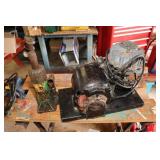 Vintage Speedy Air Compressor, Bottle Jack