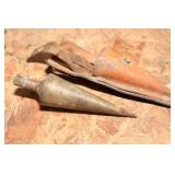 Vintage Brass Plumb Bob with Leather Case