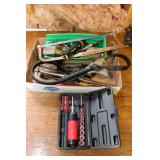 Assorted Tools - Driver set, tape measure