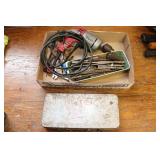 Milwaukee Drill, Chisels, Socket Set, Asst. Tools