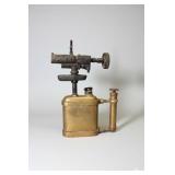 Antique O Bernz Square Base Brass Torch