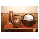 Copper Kettle, Copper Jug, Basin, etc.