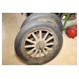 2 Ford Model T Wood Spoke Wheels