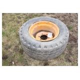 Goodyear Tire on Case Forklift Rim