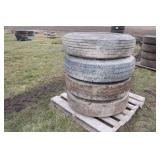 Assorted Used Trailer Tires On Rims (4)