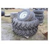 As New Set Of 4 Tires On Case Rims